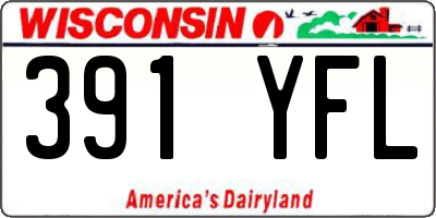 WI license plate 391YFL