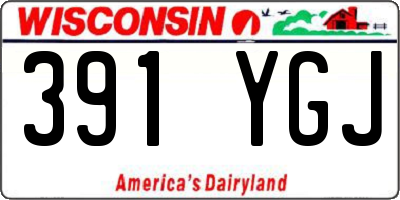 WI license plate 391YGJ