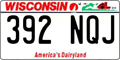 WI license plate 392NQJ