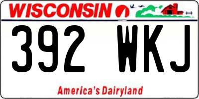 WI license plate 392WKJ