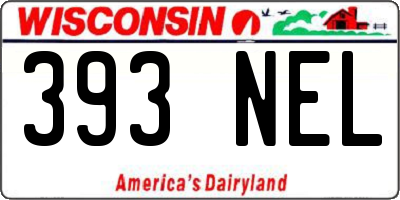 WI license plate 393NEL