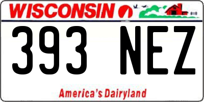 WI license plate 393NEZ