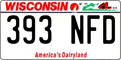 WI license plate 393NFD
