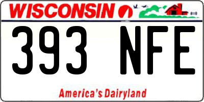 WI license plate 393NFE
