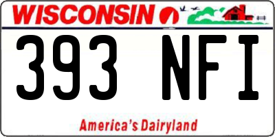 WI license plate 393NFI