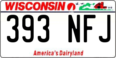 WI license plate 393NFJ
