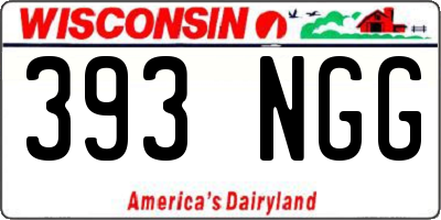 WI license plate 393NGG