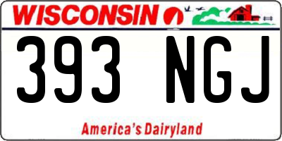 WI license plate 393NGJ
