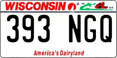 WI license plate 393NGQ