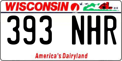 WI license plate 393NHR