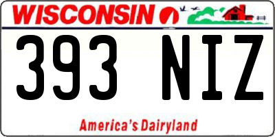 WI license plate 393NIZ