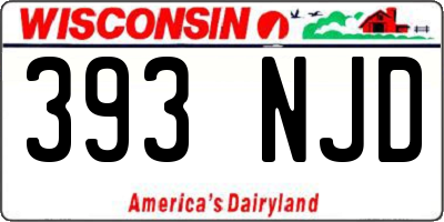 WI license plate 393NJD