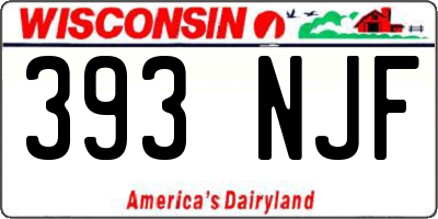 WI license plate 393NJF