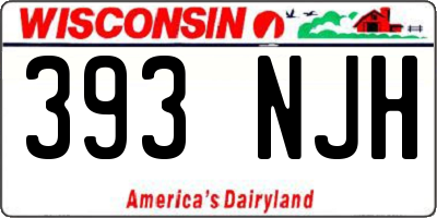 WI license plate 393NJH