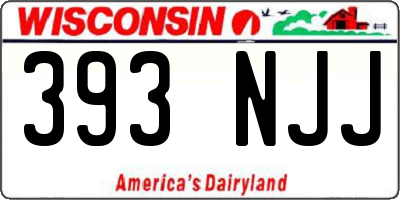 WI license plate 393NJJ