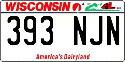 WI license plate 393NJN