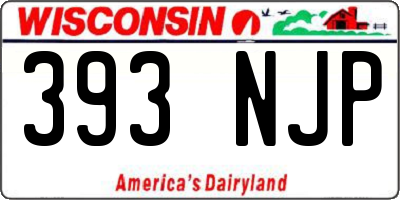 WI license plate 393NJP