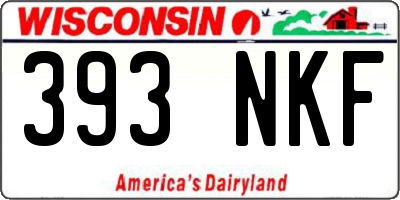 WI license plate 393NKF