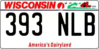 WI license plate 393NLB