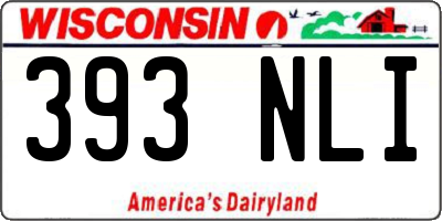 WI license plate 393NLI