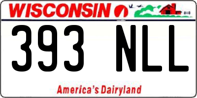WI license plate 393NLL