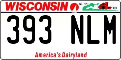 WI license plate 393NLM
