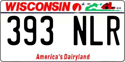 WI license plate 393NLR