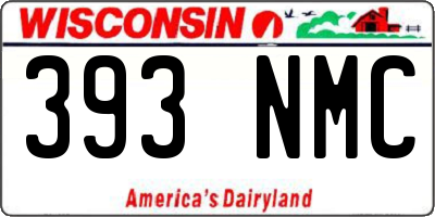 WI license plate 393NMC
