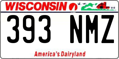 WI license plate 393NMZ