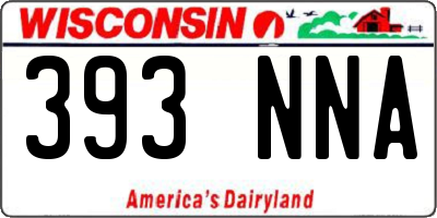 WI license plate 393NNA