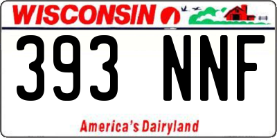 WI license plate 393NNF