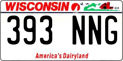 WI license plate 393NNG