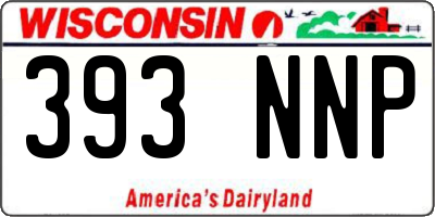 WI license plate 393NNP