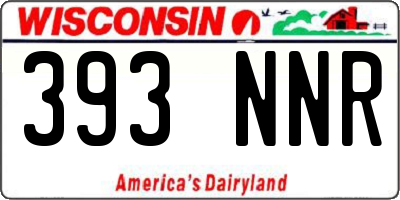 WI license plate 393NNR