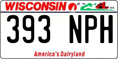 WI license plate 393NPH