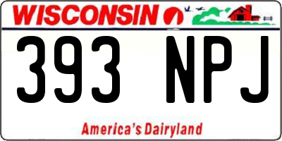 WI license plate 393NPJ