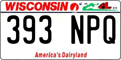 WI license plate 393NPQ