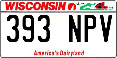 WI license plate 393NPV