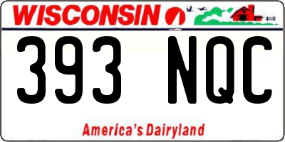 WI license plate 393NQC
