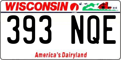 WI license plate 393NQE