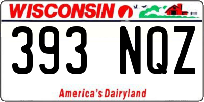 WI license plate 393NQZ