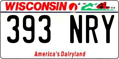 WI license plate 393NRY