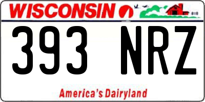 WI license plate 393NRZ