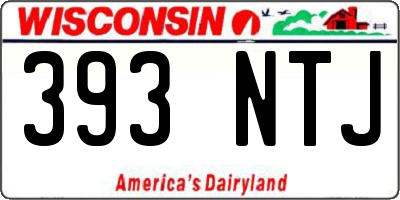 WI license plate 393NTJ