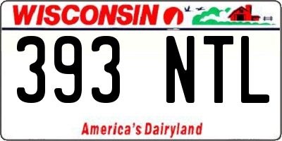 WI license plate 393NTL