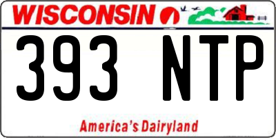 WI license plate 393NTP
