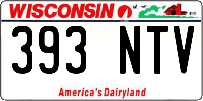 WI license plate 393NTV
