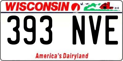 WI license plate 393NVE