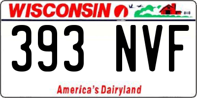 WI license plate 393NVF