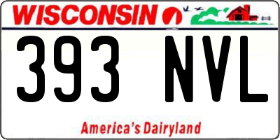 WI license plate 393NVL